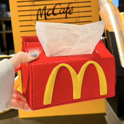 创意麦当劳周边纸巾收纳盒
