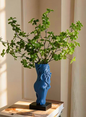 新中式创意马头花瓶客厅摆件
