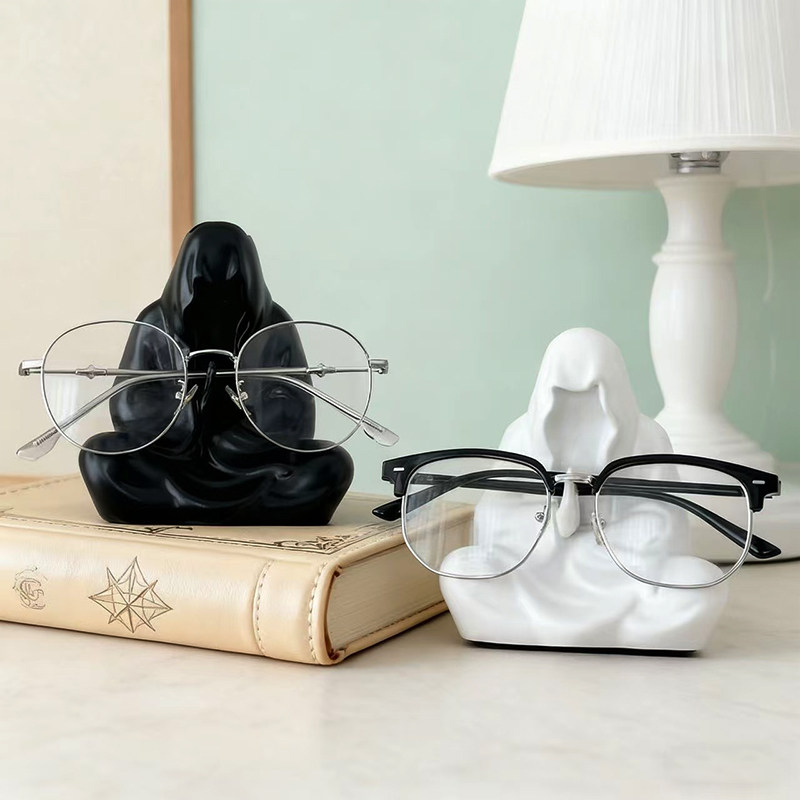 抽象无相佛眼镜支架桌面摆件