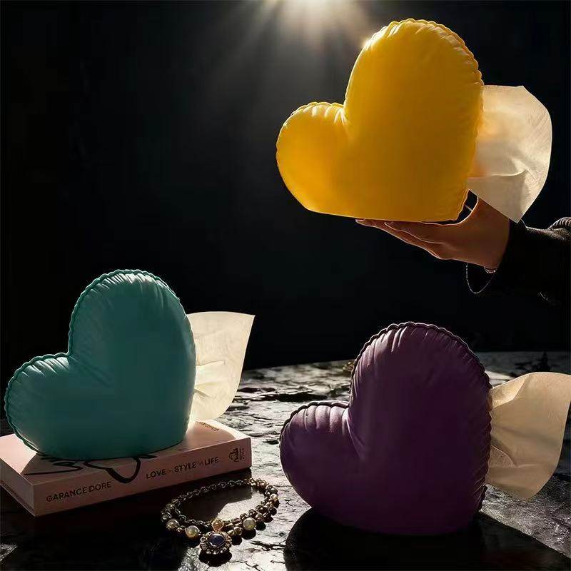 ins风爱心装饰心形造型纸巾盒家用立体心形收纳盒创意家居抽纸盒,家居饰品,装饰纸巾盒,淘宝优惠券,粉丝福利购,淘宝优惠卷