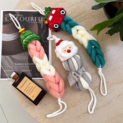 圣诞小红车家用洗澡搓背沐浴球