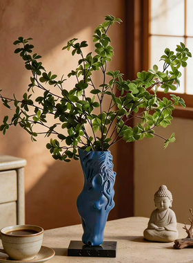 新中式创意马头花瓶客厅摆件送礼