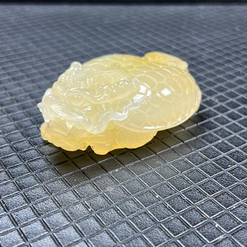 瑞皇翠 天然玉石云南黄龙玉精品珠宝龙龟摆件茶宠手玩件送礼证书