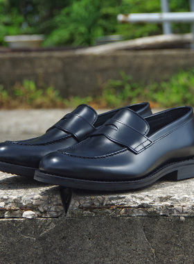 loafer一脚蹬英伦乐福鞋男轻商务休闲固特异手工皮鞋男百搭秋季