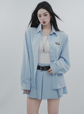 STYLE YINZ 首尔学妹清冷氧气衬衫女2026春季新款学院风百搭上衣