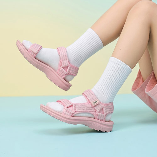 女童夏季软底魔术贴沙滩凉鞋