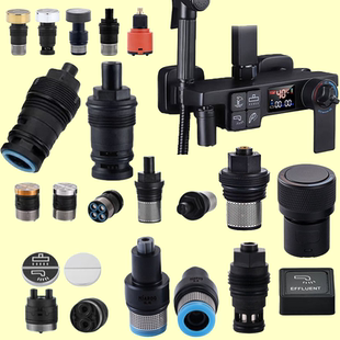 铜龙头铝淋浴花洒恒温混水阀冷热水开关按键盖子阀芯手柄维修配件