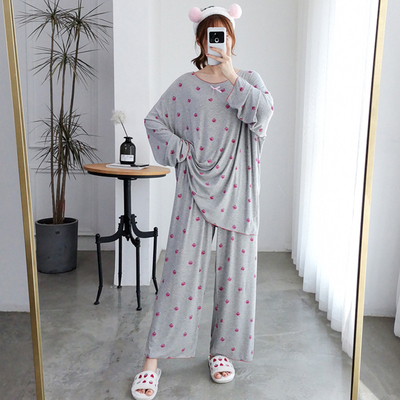 莫代尔胖妹慵懒风加肥200斤睡衣