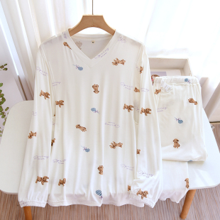 莫代尔夏季 月子服薄款 产后夏天产妇家居服套头哺乳衣孕妇睡衣套装