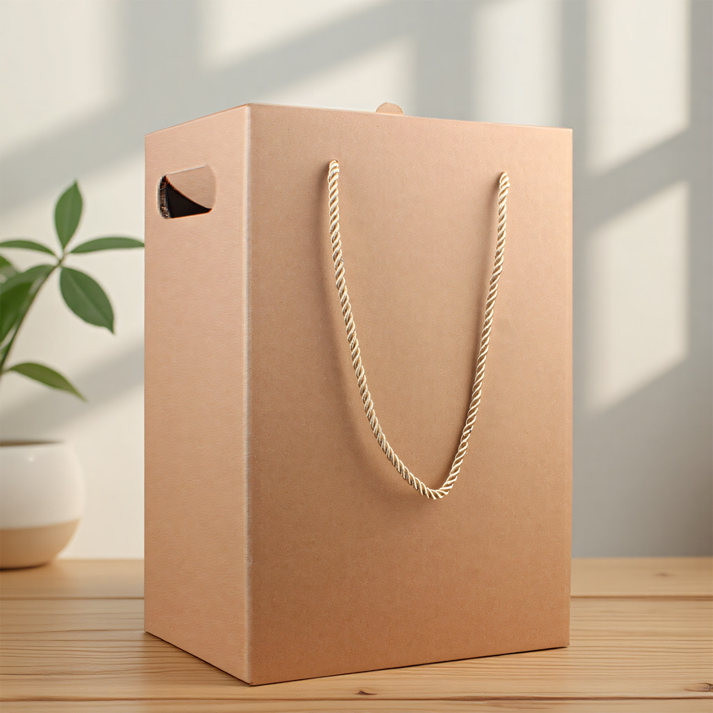 樱秦W60 红酒礼盒包装盒纸箱6六支装牛皮纸空白盒油盒 现货可定制