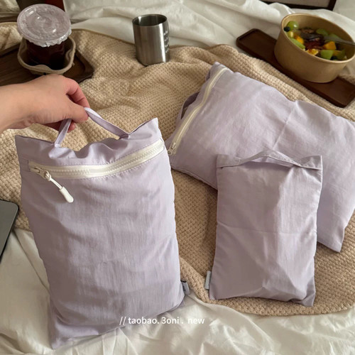 可提可挂！旅游防尘衣物收纳袋内衣裤睡衣衣物袋行李箱尼龙分装袋