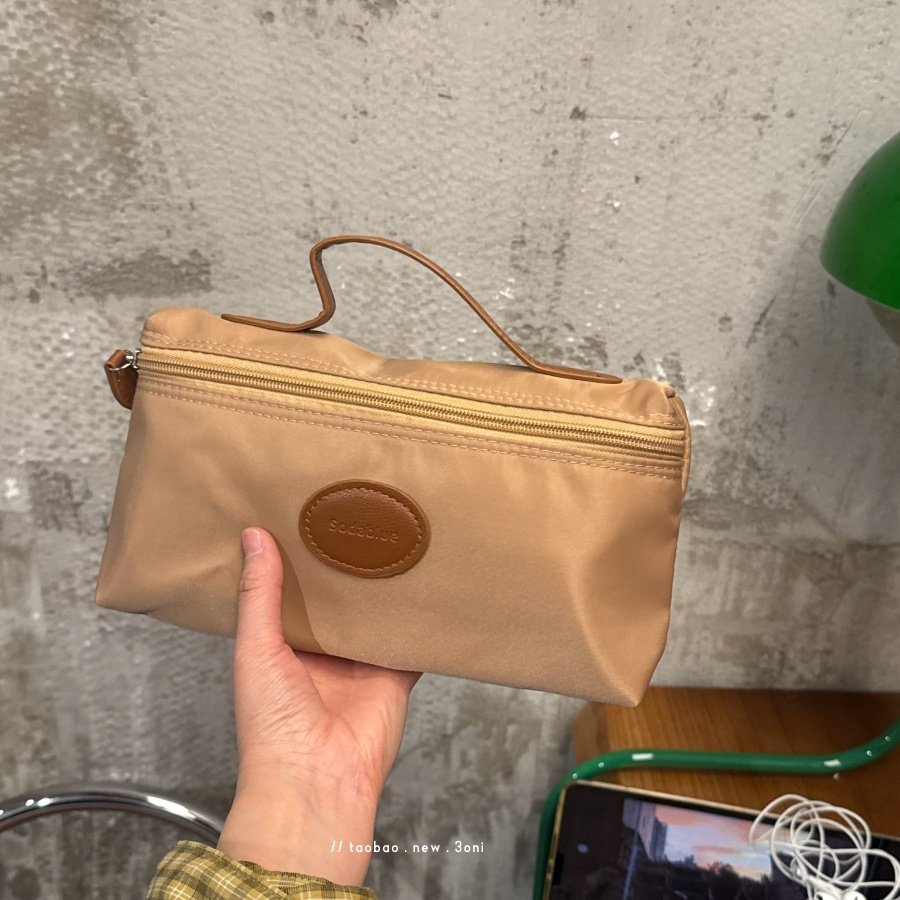 “拿的起，放的下” 日系男女款手提中小样洗漱包牙具刷子袋笔袋