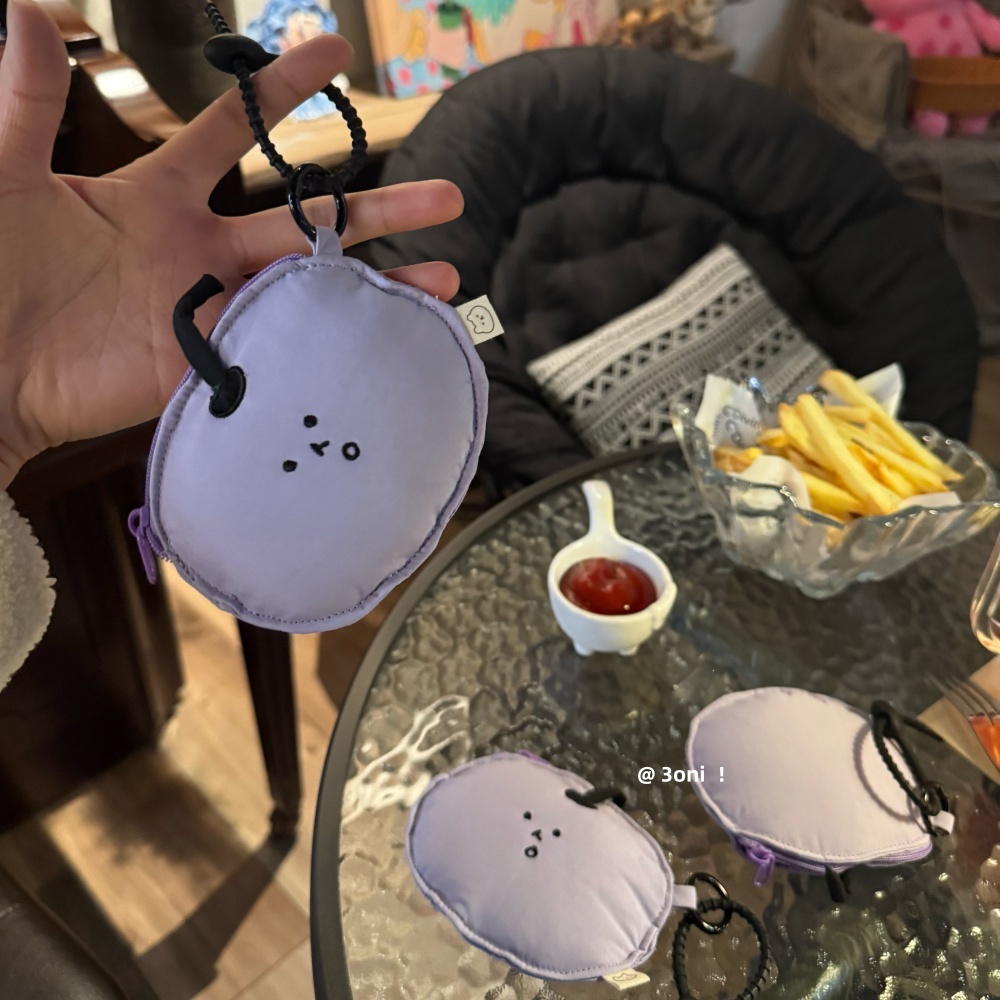 升级拉链款！日系可爱苹果123代蓝牙耳机包女生包包配饰挂件