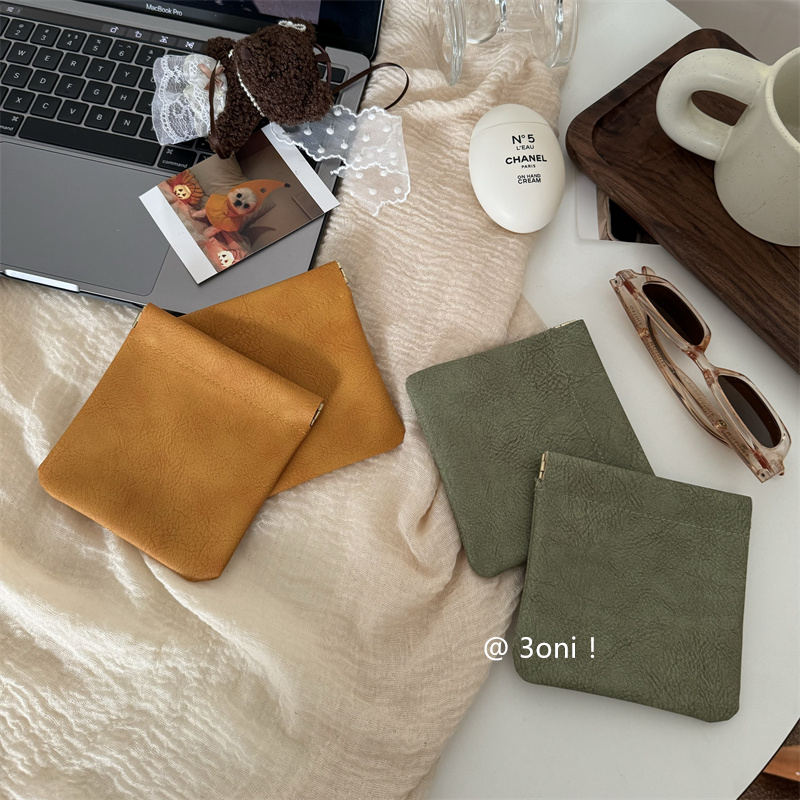 迷你弹片收纳袋！日系口红眼药水数据线银行卡小号防水耳机防磨包