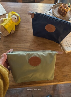 “大元宝”日系中容量女生化妆包防水尼龙布洗漱包旅行便携收纳包