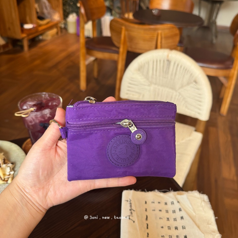 随身零钱包！日系尼龙防水口红耳机身份证数据线小号杂物收纳袋