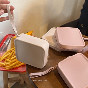 硅胶防水姨妈巾电源插头口红小样移动磁吸充电宝收纳袋 升级大号