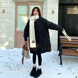 【现货】黑色羽绒服中长款圆领90白鸭绒005-6101-P305-K459，女装羽绒服，浙宝005