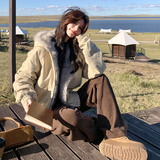 【现货】毛领连帽棉服2025冬季加厚保暖棉衣005-8090-P255-K378，女装棉衣/棉服，浙宝005