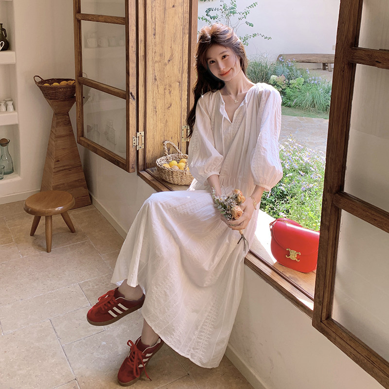 【大货已出】数据好2026新款白色连衣裙629-P135-K198，女装连衣裙，浙宝005