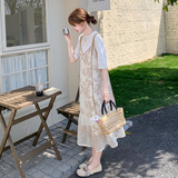 【现货】2026夏季新款白色吊带罩衫两件套005-683-P160-K238，女装连衣裙，浙宝005