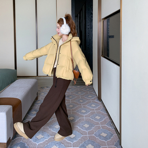 【现货】新款连帽短款泡芙90白鸭绒外面包服套005-6120-P285-K428图片