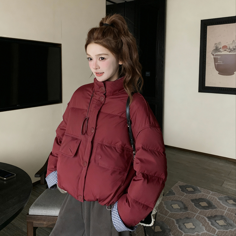 【新款现货】立领格子拼接羽绒服短外套005-6117-P255-K378,女装羽绒服,浙宝005 【新款现货】立领格子拼接羽绒服短外套005-6117-P255-K378,女装羽绒服,浙宝005