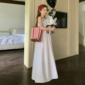 夏款【现货】白色吊带连衣服百搭005  8822-  P110-K168图片