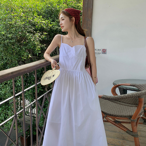 夏款【现货】白色吊带连衣服百搭005  8822-  P110-K168图片