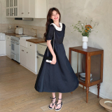 【现货】2026夏季新款黑色显瘦连衣裙0059916P105K158，女装连衣裙，浙宝005