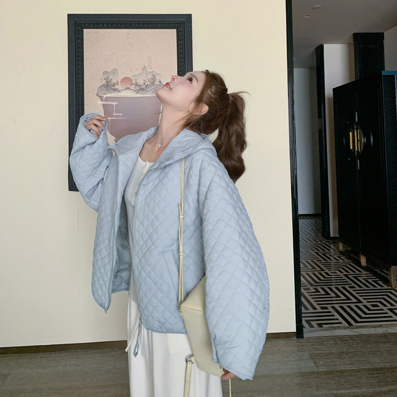 【现货】菱格轻薄羽绒服短款连帽90白鸭绒外套005-6111-P255-K375,商品下架区,浙宝005