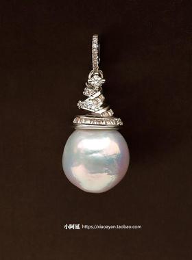 天然巴洛克大珍珠吊坠项链坠项坠