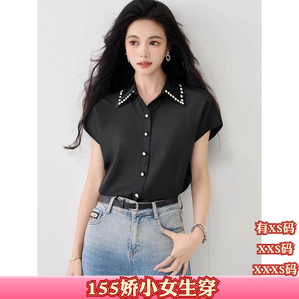 夏装女装矮个子150cm显高加小码XXS2026衬衫女高级感职业装雪纺