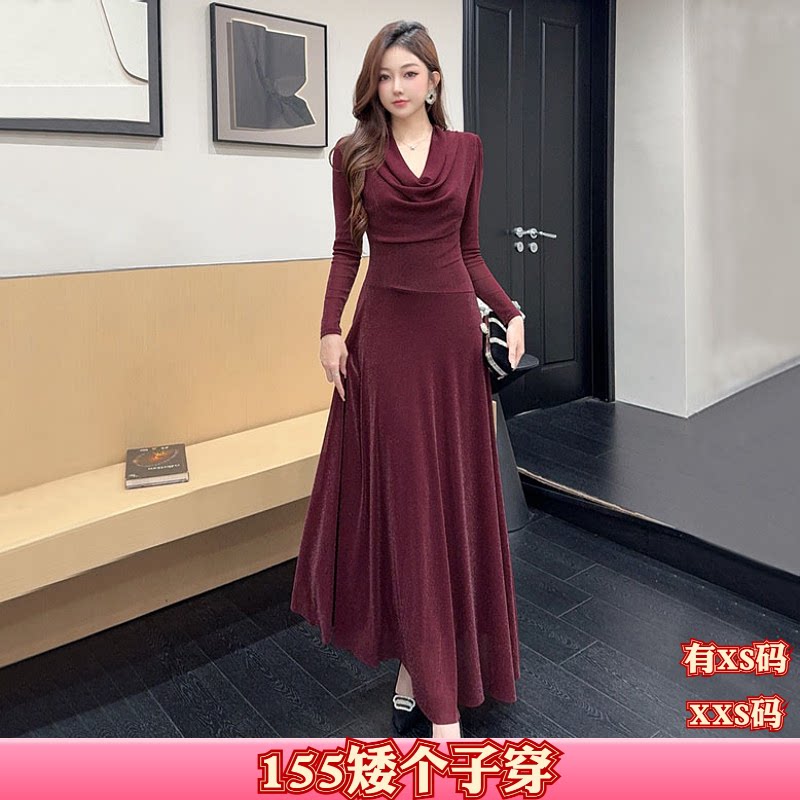秋装女装加小码XXS号150cm小个子显高网纱裙打底时尚百搭裙连衣裙