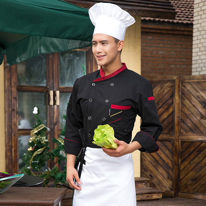 Tenue de cuisinier en rayonne - Ref 1907928 Image 3