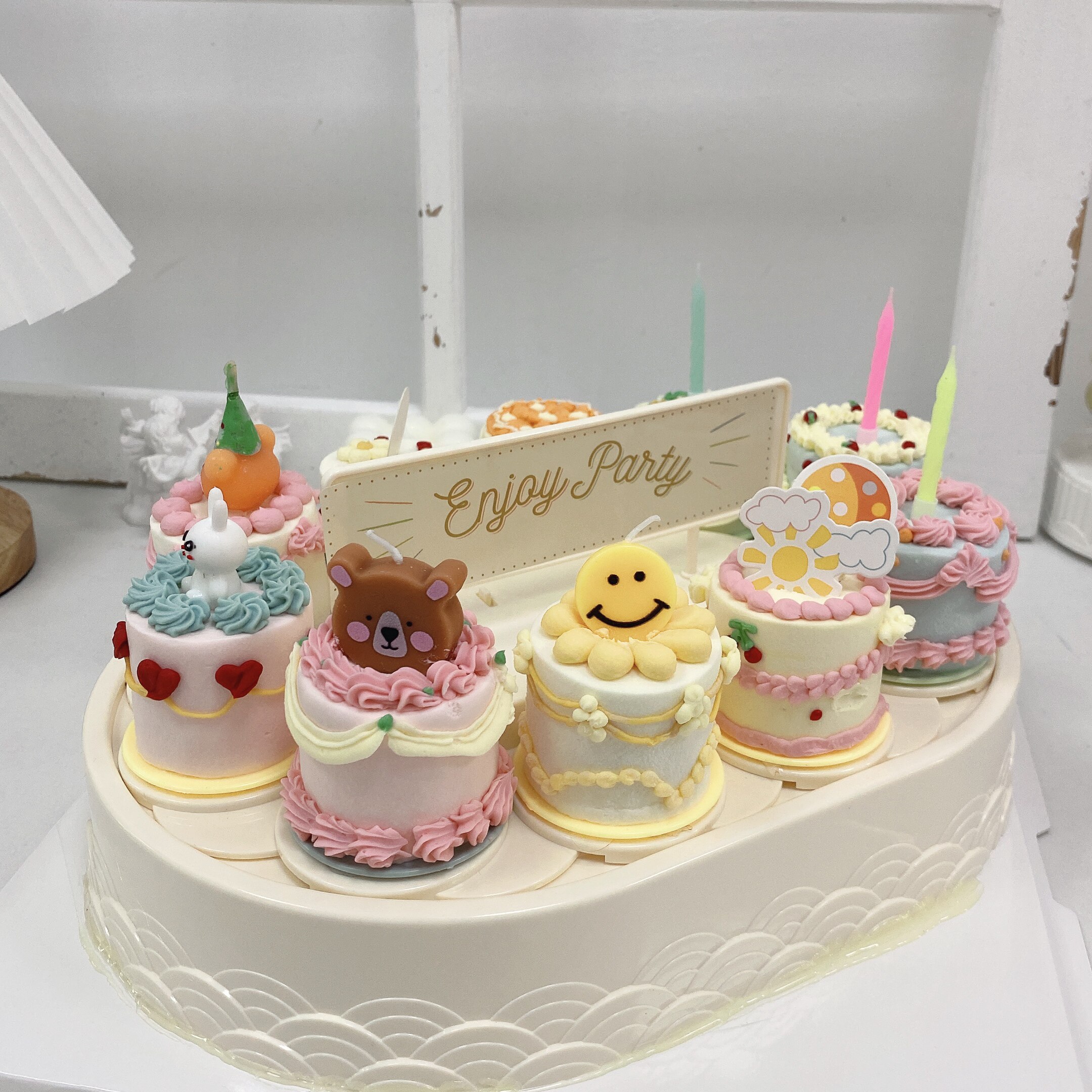 羽浵 转转机蛋糕复古裱花动物奶生日/节日蛋糕