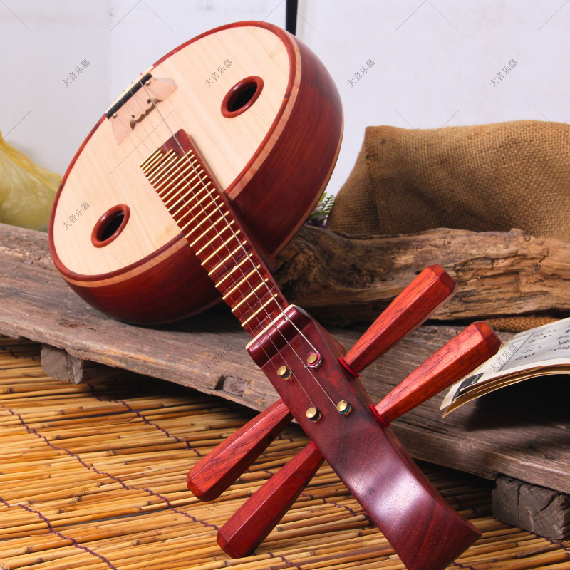 花梨木非洲紫檀儿童初学中阮咸琴乐器附调音赠配件WS-8501ZRT