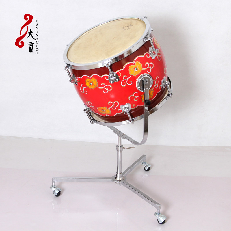民族打击乐器民族五音排鼓鼓架带滚轮民乐团用鼓厂家直销招标供货