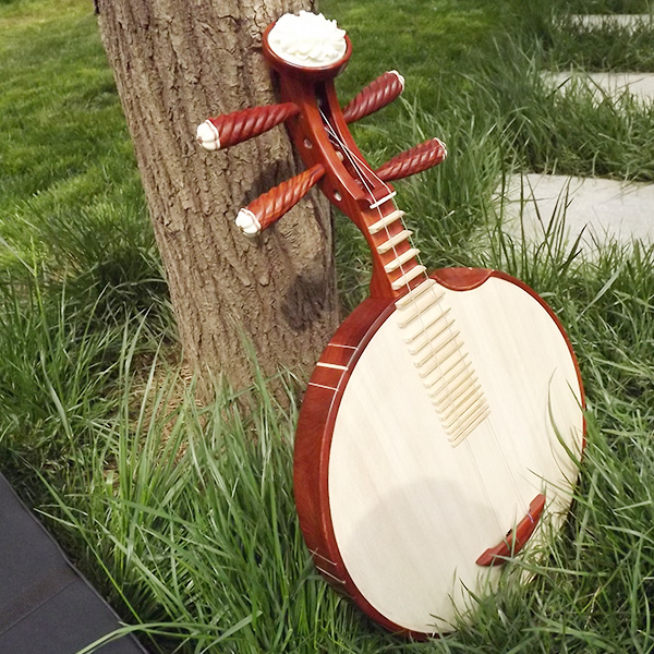 梵巢京剧伴奏乐队使用专业酸枝木材质月琴乐器厂家促销赠拨片弦盒