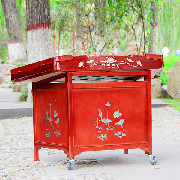 专业演奏402色木材质贝雕花扬琴民族弹拨乐器梵巢赠配件盒罩YQ-02