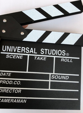 场记板电影打板专业创意摆件摄影道具电影开拍牌木质中英文导演板