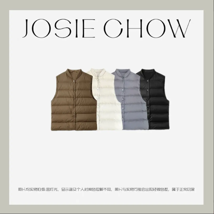 【内搭外穿兼具】经典老钱女款羽绒马甲。JC241350