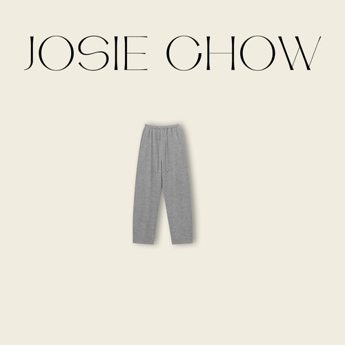 JOSIE CHOW【高端进口羊毛】舒适抽绳高级感显瘦裤子女JC633086