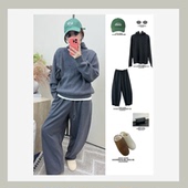 JOSIE JC5820183 秋冬极简百搭腔调保暖抽绳羊毛裤 CHOW 灯笼裤