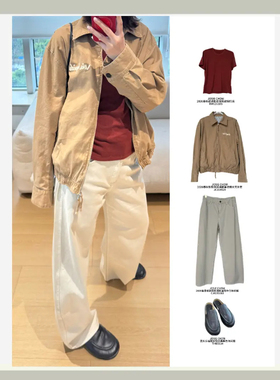 JOSIE CHOW【极简气质】2026春季新款百搭直牛仔棉长裤CJ4220183