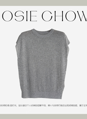 JOSIE CHOW【高级灰】夏季新款百搭宽松短款上衣无袖T恤ME091183