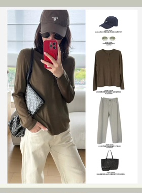 JOSIE CHOW【随性】2026新款亲肤简约超细羊毛长打底衫JC2320360