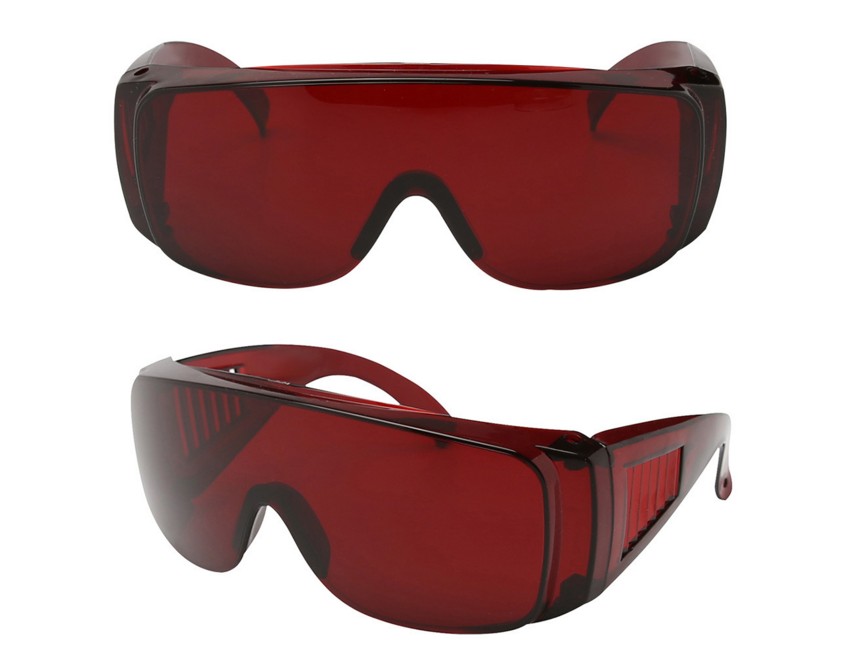 激光防护眼镜黑脸娃娃红色