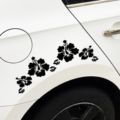 汽车个性 饰贴纸 创意保险杠车身划痕遮盖贴画小花朵车贴刮痕遮挡装