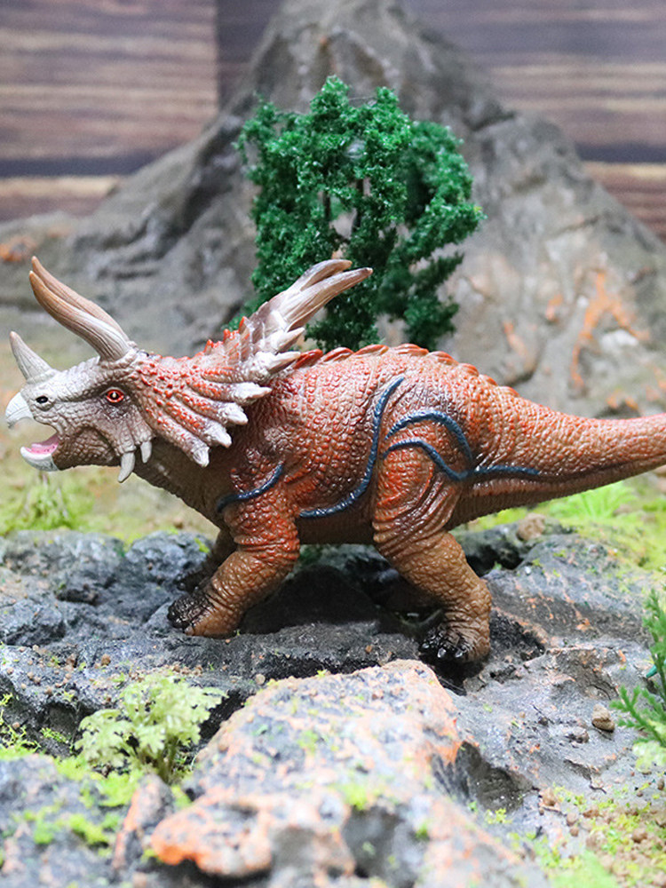 CERATOSAURID 공룡 트리케라톱스 PENTACERATOPS 가시 방패 CERATOPS PACHYRHINOSAURUS PVC 시뮬레이션 모델 장식품 소년 장난감